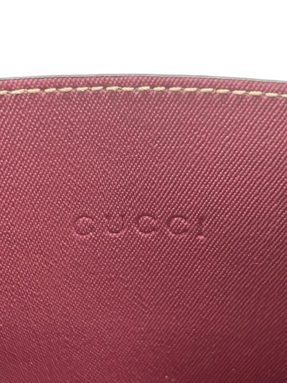 GUCCI GG Blooms 372613 Gray Bordeaux Multi PVC Leather - Tote Bag - Picture 8 of 15